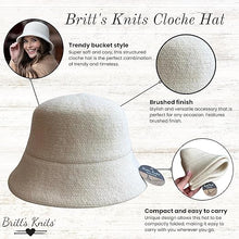 Load image into Gallery viewer, Britt&#39;s Knits Gray Cloche Hat
