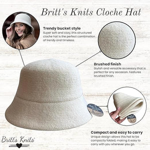 Britt's Knits Gray Cloche Hat