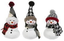 Load image into Gallery viewer, Cozy Snowman Pocket Figurine
