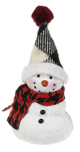 Load image into Gallery viewer, Cozy Snowman Pocket Figurine
