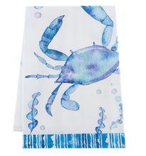 Load image into Gallery viewer, Coastal Sea Life Fish Tea Towel