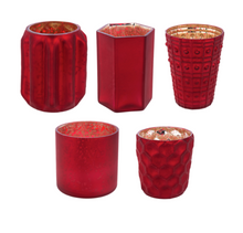 Load image into Gallery viewer, Cranberry Mercury Votive Holders