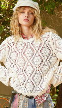 Load image into Gallery viewer, Delicate Knit Sweater in Cream