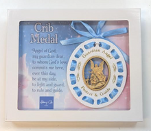 Load image into Gallery viewer, Crib Medal - Guardian Angel Protect and Guide