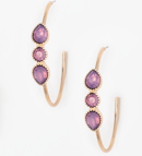 Load image into Gallery viewer, Crystal Hoop Earrings