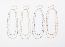 Load image into Gallery viewer, Dainty Layered Wire Necklace with Stones