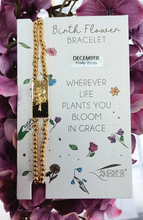 Load image into Gallery viewer, Birth Flower Bracelets