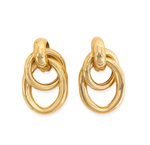 Load image into Gallery viewer, Double Linked Drop Earrings Gold or Silver