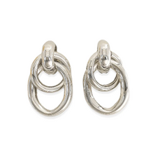 Load image into Gallery viewer, Double Linked Drop Earrings Gold or Silver