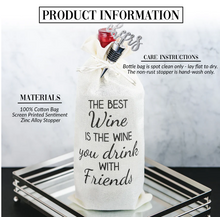 Load image into Gallery viewer, Drinks with Friends Wine Gift Bag