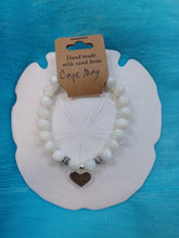 Load image into Gallery viewer, Cape May- Natural Stone Bracelet with Beach Sand from Cape May, NJ