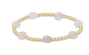 Enewton Extends Admire Gold 3mm Bead Bracelet - Pink Opal