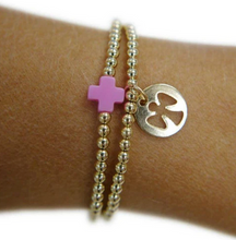 Load image into Gallery viewer, Enewton Classic Gold 3mm Bead Bracelet with Guardian Angel Charm