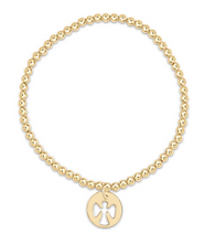 Load image into Gallery viewer, Enewton Classic Gold 3mm Bead Bracelet with Guardian Angel Charm