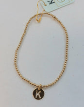 Load image into Gallery viewer, Enewton Initial 2mm Beaded Bracelets Respect Small Gold Disc