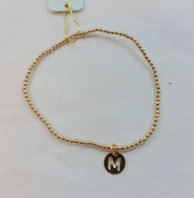 Load image into Gallery viewer, Enewton Initial 2mm Beaded Bracelets Respect Small Gold Disc