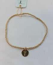 Load image into Gallery viewer, Enewton Initial 2mm Beaded Bracelets Respect Small Gold Disc
