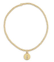 Load image into Gallery viewer, Enewton Initial 2mm Beaded Bracelets Respect Small Gold Disc