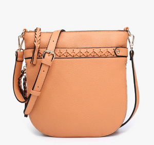 Esther Whipstitch Crossbody in Coral