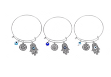 Load image into Gallery viewer, Evil Eye Bangle Bracelets