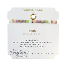 Load image into Gallery viewer, Bestie Tila Morse Code Bracelet