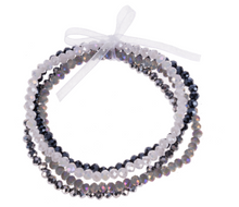 Load image into Gallery viewer, Faceted Beaded Stretch Bracelet Set
