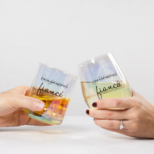Load image into Gallery viewer, Fiancé/Fiancée 11 oz Rocks & 18 oz Stemless Wine Glass Set