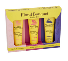 Load image into Gallery viewer, Naked Bee Floral Bouquet Lotion Trio