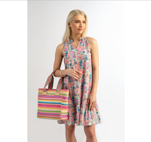 Load image into Gallery viewer, Floral Print Ruffle Dress