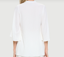 Load image into Gallery viewer, Flowy Bell Sleeve Gauze Tunic - made in the USA