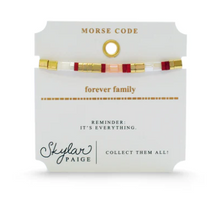 Load image into Gallery viewer, Forever Family Tila Morse Code Bracelet