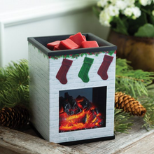 Load image into Gallery viewer, Illumination Fragrance Warmer- Holiday Fireplace
