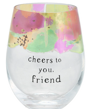 Load image into Gallery viewer, Friend-18 oz Stemless Wine Glass