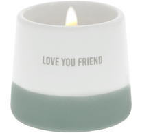 Load image into Gallery viewer, Love You Friend Soy Wax 2oz Candle Reveal