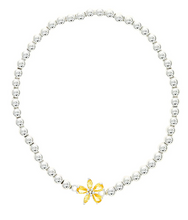 Load image into Gallery viewer, Friend Like You Silver-Plated Cubic Zirconia Silver Stretch Bracelet