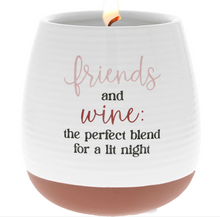 Load image into Gallery viewer, Friends and Wine Soy Wax Candle Reveal Tranquility