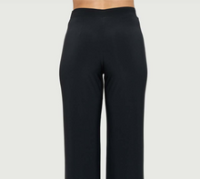 Load image into Gallery viewer, Front Slit Pants with Button Detail - Black size Large only