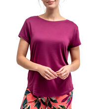 Load image into Gallery viewer, Fuchsia Short Sleeve Dream Tee