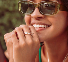 Load image into Gallery viewer, Mickey Silver Ring Size 5