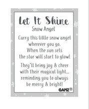 Load image into Gallery viewer, Let It Shine Snow Angel Charm/ Token