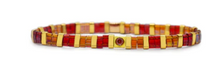 Load image into Gallery viewer, Garnet Tila Bracelet