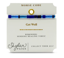 Load image into Gallery viewer, Get Well Morse Code Tila Bracelet
