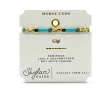 Load image into Gallery viewer, Gigi Morse Code Tila Bracelet