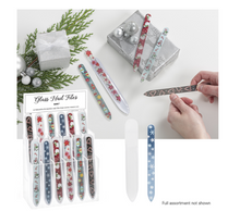 Load image into Gallery viewer, Holiday Glass Nail Files