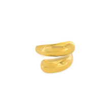 Load image into Gallery viewer, Gold Swirl Water Resistant Ring