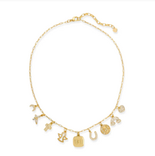 Load image into Gallery viewer, Gold Charm Necklace - Luck and Spirituality