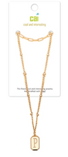 Load image into Gallery viewer, Gold Layering Initial Necklaces