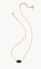 Load image into Gallery viewer, Kendra Scott Gold Elisa Necklace In Night Kyocera Opal