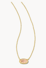 Load image into Gallery viewer, Grayson Short Rose Quartz Necklace in Gold or Silver