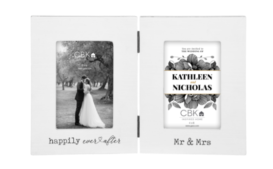 Happily Ever After Dual Wedding Frame